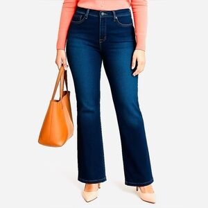 Hybrid & Company Women's Jeans Blue Denim Cotton Stretch Bootcut  Sz 15 NWT